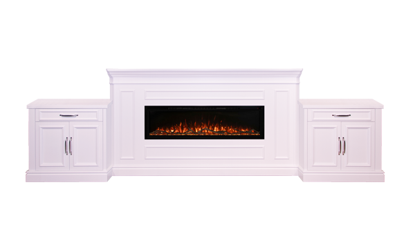 Traditional-media-wall-white-electric-fireplace-chests