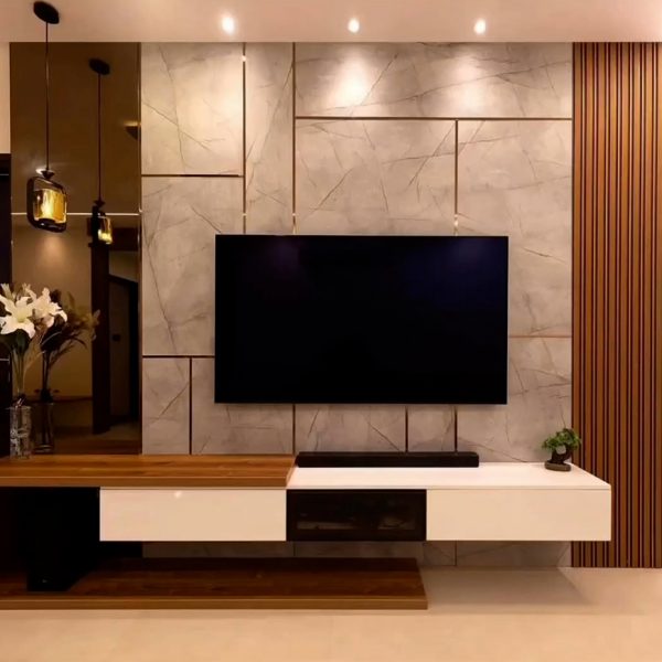 custom-modern-mediawall-natural-stained-wooden-slate-panel-white-stone