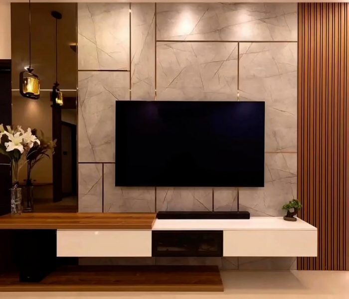 custom-modern-mediawall-natural-stained-wooden-slate-panel-white-stone