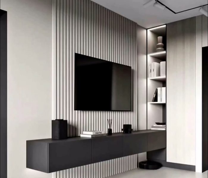 custom-modern-mediawall-white-wooden-slate-panel-floating-cabinet