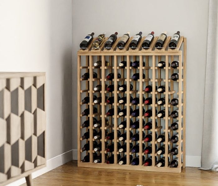 custom-wine-room-freestanding-rack-light-wood-finish